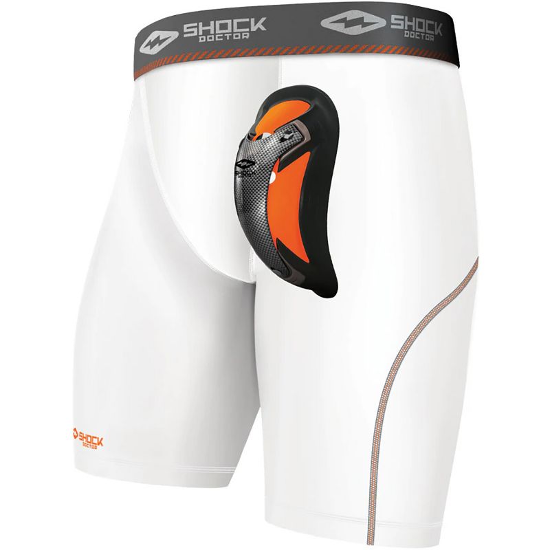 target.com | Shock Doctor Youth Ultra Pro Compression Shorts w/ Ultra Carbon FlexCup - White