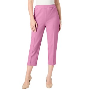 Roaman's Women's Plus Size Bend Over Capri Pant - 1 of 4