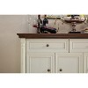 MOEPISY Farmhouse Style Kitchen Storage Cabinet, Large Wall Cabinet with Drawers and Doors in Roman Column Shape - 4 of 4