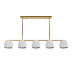 Hunter Fans 7" Harlowe Ceiling Light Luxe Gold Finish - 5 Bulb Island Fixture for Modern Indoor Spaces - 1 of 1