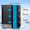 Hooure 15 in. 120 lbs./24 H Half Size Cube Commercial Freestanding/Undercounter Ice Maker with 30 lbs. Storage Bin in Black - 4 of 4