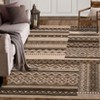 5x7 Vintage Geometric Patchwork Rug Traditional Washable Living Room Rug Stain Resistant Indoor Carpet - 3 of 4