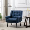 NicBex Accent Chair Modern Soft Upholstered Armchair,Single Sofa Chair with Metal Legs for Bedroom,Living Room - 4 of 4