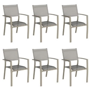 Heynemo Patio Dining Chair, Aluminum Outdoor Dining Chairs with Cushions, Metal Outdoor Patio Furniture Seating - 1 of 4