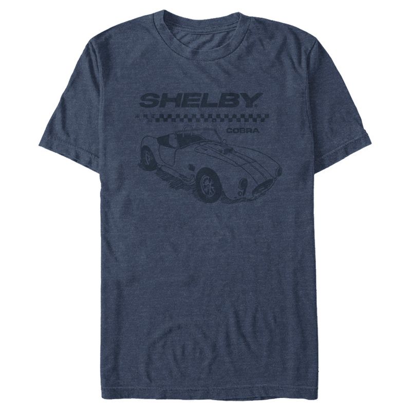 Men's Shelby Cobra Sports Car Sketch T-Shirt, 1 of 5
