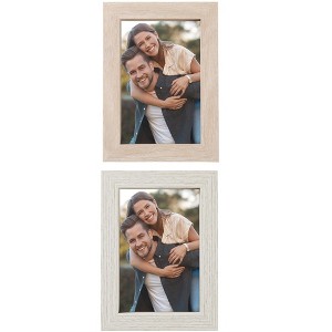 REGALWOVEN Rustic Table Top Farmhouse Texture Distressed Photo Frames Picture Frame - 1 of 4