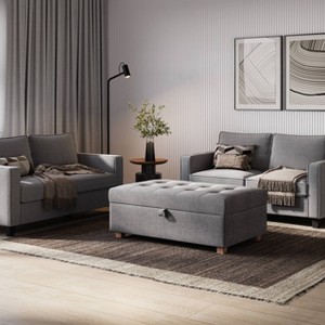Aubin Large Storage Ottoman - CorLiving - 1 of 4