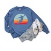 Simply Sage Market Women's Graphic Sweatshirt Snowboard With Stripes - 3 of 4