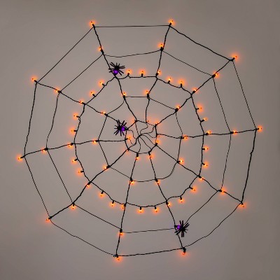 halloween light up spider web