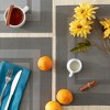 DII PVC Doubleframe Indoor/Outdoor Placemat Set/6, Gray, 13x17.25" - 3 of 4