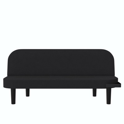 Yoki Multi Purpose Futon with Tray Linen Black - Room & Joy