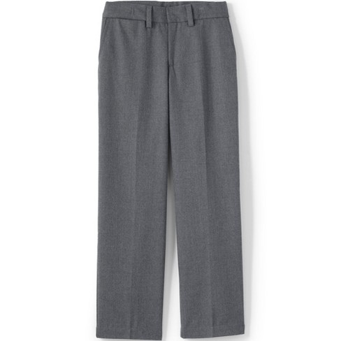 Lands' End School Uniform Kids Plain Front Dress Pants - 6 - Gray : Target