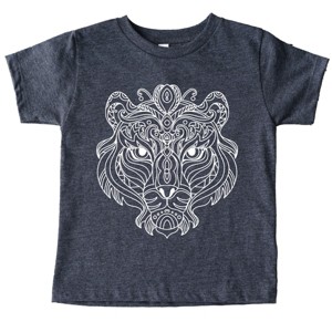 Tiger Face Mandala - Toddler Short Sleeve Graphic T-Shirt - 1 of 3