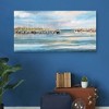 27" x 54" Harbor by Studio Arts Canvas Art Print Blue - Masterpiece Art Gallery: Modern Unframed Nautical Artwork - 3 of 4