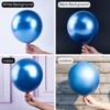 PartyWoo Balloons Metallic Blue Chrome 18 12 10 5 Inch 100 pcs - 3 of 4