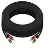 Monoprice Premium RCA Cable - 75 Feet - Black | 2 RCA Plug to 2 RCA Plug, Male to Male, 22AWG - 4 of 4