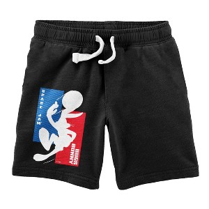 Space Jam (1996) Bugs Bunny Basketball Star Youth Black Lounge Shorts - 1 of 2