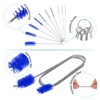 Unique Bargains Plastic Stainless Steel Wire with Double Ended Elastic Straw Brush 11 Pcs - 3 of 4