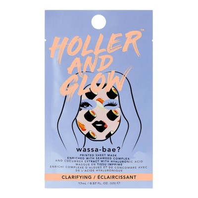 Holler and Glow Wassa-Bae Printed Sheet Mask - 0.68 fl oz