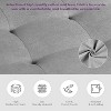 TYBOATLE 3-Piece Sofa Couch, Modern Linen Upholstered Sofa, 1 Loveseat & 1 Accent Chair Sofa with Deep Seats for Living Room,Light Gray - 3 of 4
