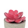 Unique Bargains Artificial Plants Plastic Pink 2.36"x2.36"x2.76" 1 Pcs - 4 of 4