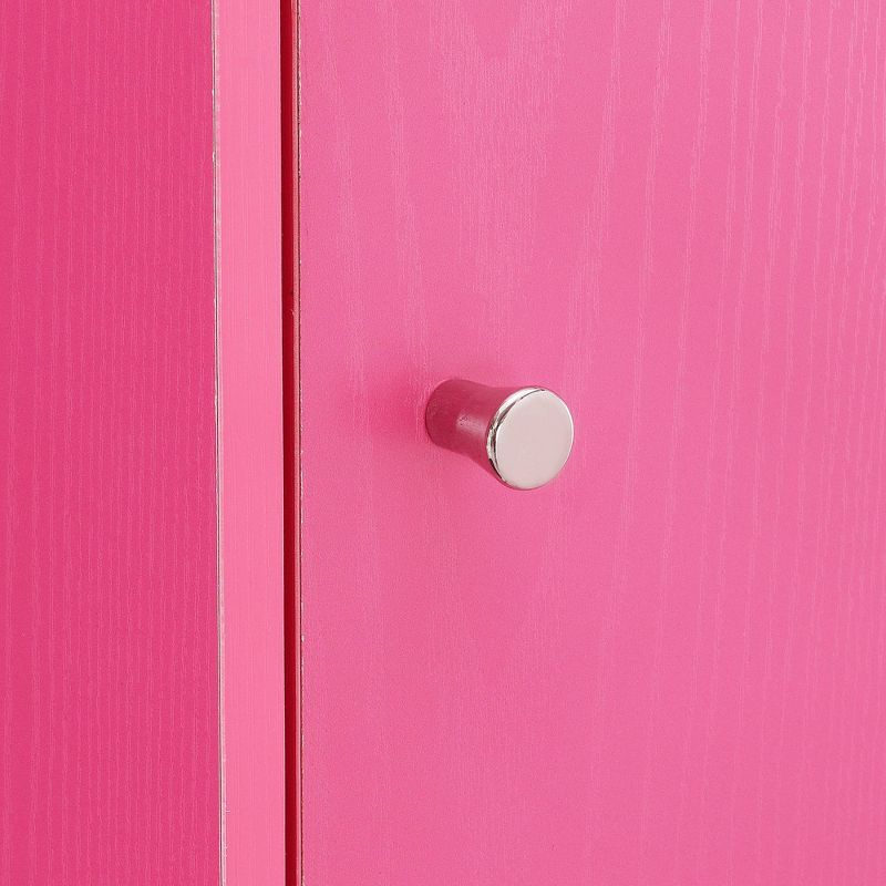 Extra Storage 2 Door Cabinet with Shelf Pink - Breighton Home, 5 of 8