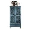 Bella Depot 55'' Rustic Tall Storage Cabinet with Drawer, Decorative 2-Door Carved Wood Accent Cabinet - 4 of 4