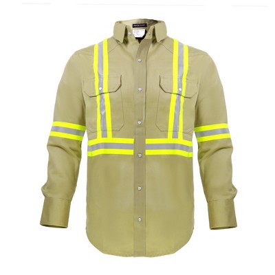 Flame Resistant FR High Visibility Hi Vis Shirt - 88% C/12% N - 7oz