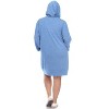 Women's Plus Size Hoodie Sweatshirt Dress - White Mark - 3 of 3
