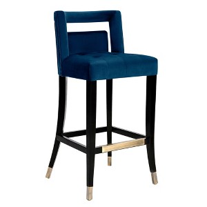 TOV Furniture Hart Velvet Upholstered Stool - 1 of 4