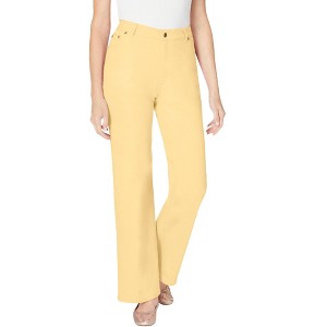 Woman Within Women's Plus Size Tall Wide-Leg Stretch Denim Jean - 1 of 4