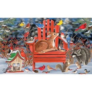 Briarwood Lane Doormat 30x18 Indoor Outdoor Snow Day Gathering Winter For Winter Doormat - 1 of 4