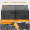 Kumasinova 30/31.2 Gal Deck Box with Ample Storage,All-Weather PP Resin Outdoor Storage Box,UV Protected & Waterproof,KD Design - 2 of 4