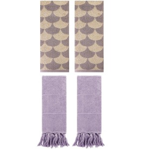 REGALWOVEN 4 Pcs Cotton Hand Towel for Bathroom - 1 of 4