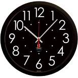 16.5" Contemporary Extra Large High Contrast Decorative Wall Clock Black - The Chicago Lighthouse
