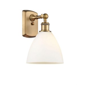 Bristol Glass - 1 Light Wall Sconce In Industrial Style-11.25 Inches Tall and 8 Inches Wide - 1 of 1