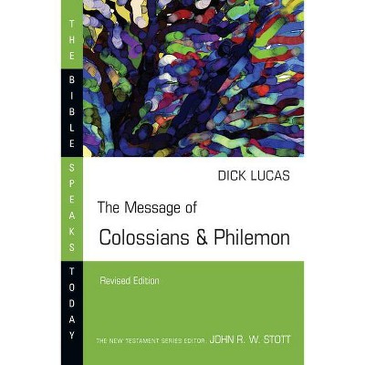 The Message of Colossians & Philemon - (Bible Speaks Today) by  Dick Lucas (Paperback)
