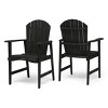 Acacia Wood Adirondack Dining Chairs, Adirondack Chair Set Of 2, Adirondack Chair Wood, Adirondack Chair Modern-Cuddlewood - 2 of 4