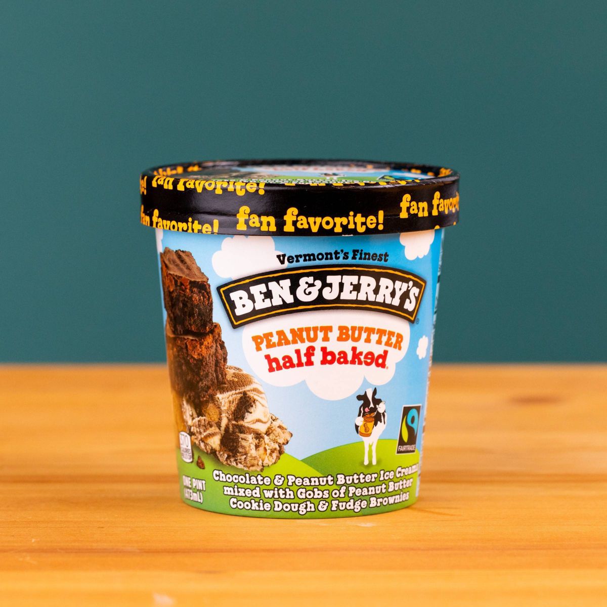 Ben & Jerry's Peanut Butter Half Baked Chocolate & Peanut Butter Ice Cream - 1pt - thumbnail 7