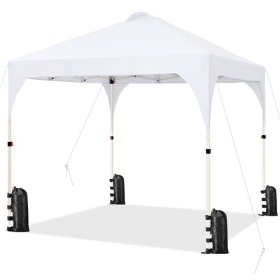 Yaheetech 6FT Portable Canopy Tent with Roller Bag & Sandbags & Guy Lines & Ground Stakes