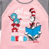 Girls' - Dr. Seuss - Oh Places Youll Go When You Read Shirt Tail Raglan Graphic T-shirt - 2 of 4