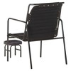 vidaXL Relaxing Armchair Black Genuine leather Standard Footrest - 4 of 4