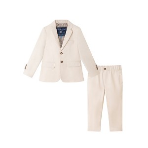 Andy & Evan  Toddler Beige Suit Set - 1 of 4