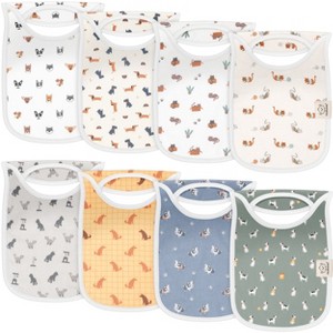 KeaBabies 8-Pack Hallo Baby Drool Bibs , Baby Bibs for Boys, Girls, Pull-on Bibs for Baby Boy, Baby Girl, Baby Bib Unisex - 1 of 4