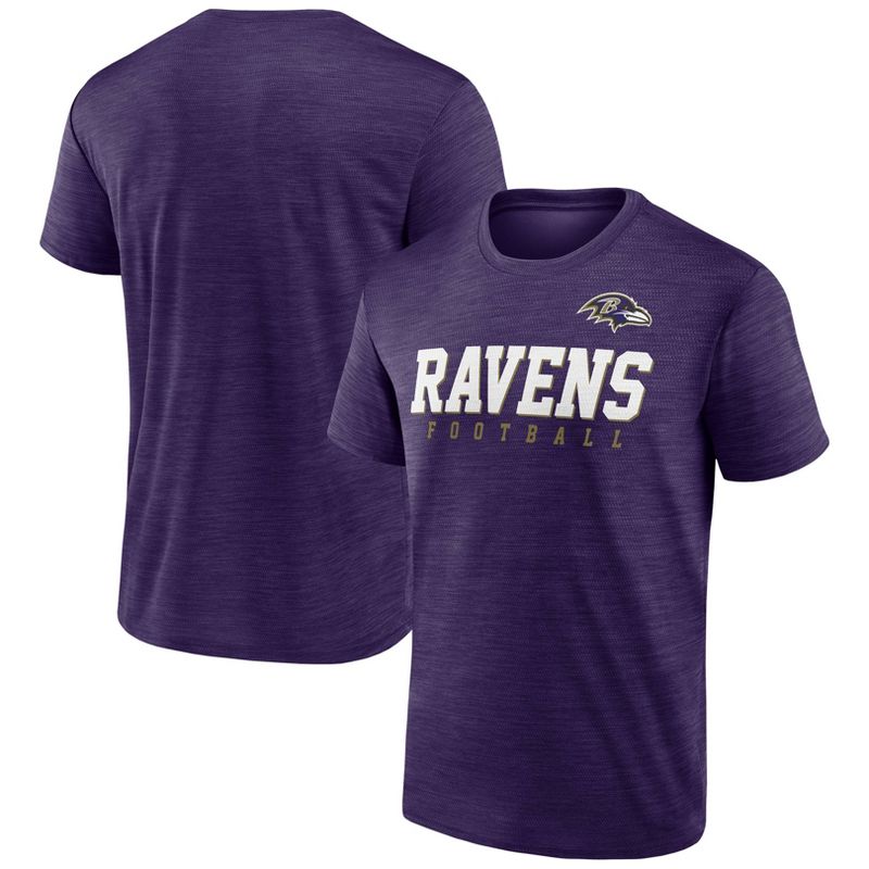 NFL Baltimore Ravens Men&#39;s Quick Turn Performance Short Sleeve T-Shirt, 1 of 4