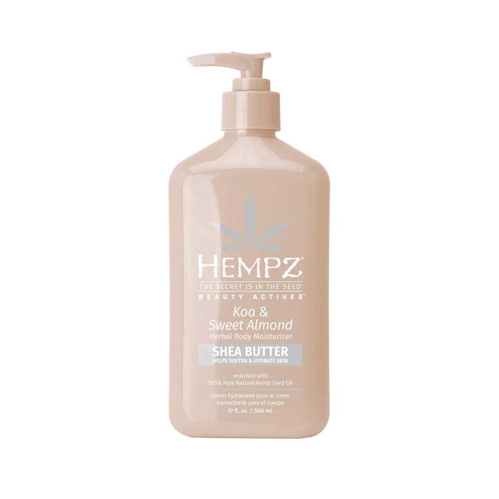 Photos - Cream / Lotion Hempz Herbal Koa and Sweet Almond Smoothing Body Lotion - 17 fl oz 