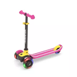 Chillafish Scotti Glow Lean to Steer Scooter with light Up Wheels - Pink