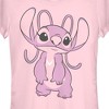 Juniors Womens Lilo & Stitch Angel Large Portrait T-Shirt - 2 of 4