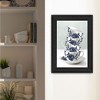 "Tea Tower (Blue)" by House Fenway, Ready to Hang Framed Print, Black Frame - 3 of 4