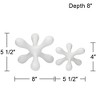 Studio 55D Charm Matte White Ceramic Decorative Jack Figurines Set of 2 - 4 of 4